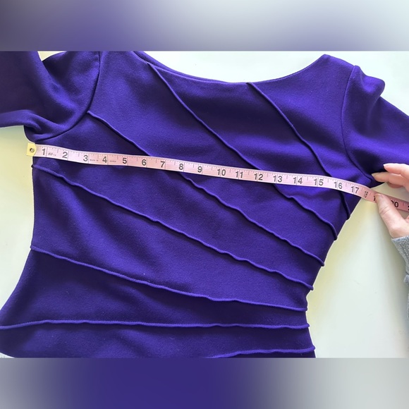 Maggy London Petite Purple Pin Tuck Dress Size 6P
Fitted - Picture 5 of 5